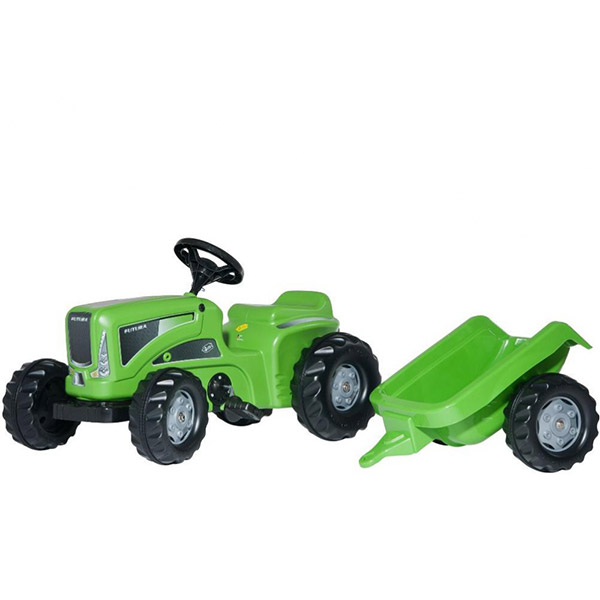 Traktor na pedale Rolly Toys Kiddy Futura zeleni sa prikolicom 620005 - ODDO igračke
