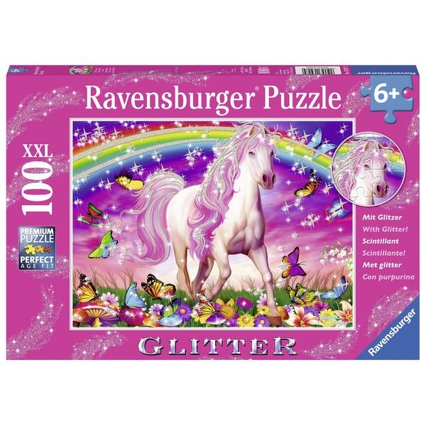 Ravensburger puzzle (slagalice) 100pcs Konj sa šljokicama RA13927 - ODDO igračke