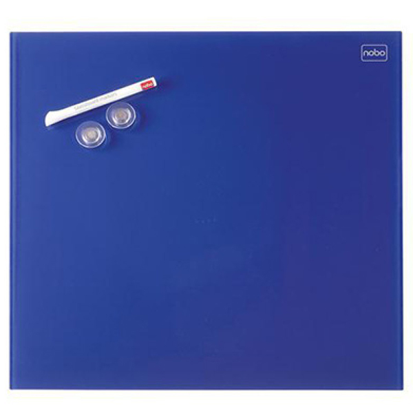 Tabla magnetna 45x45cm staklena Diamond Nobo 1903953 plava - ODDO igračke