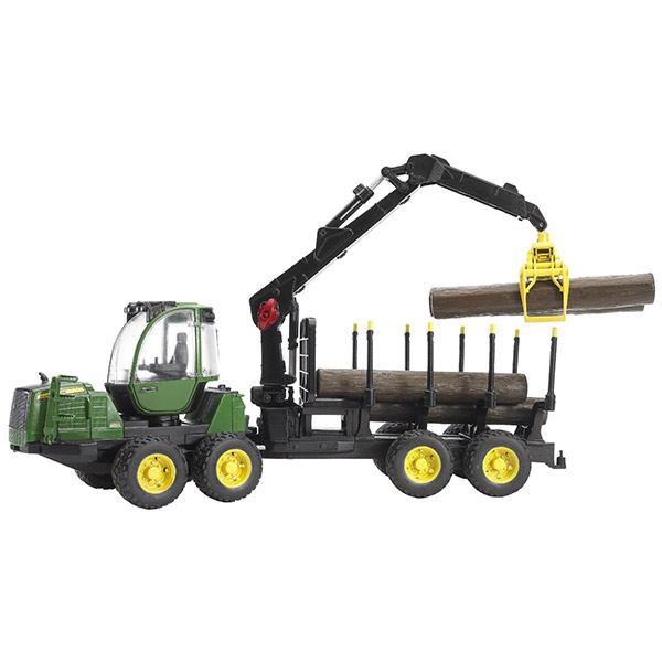 Traktor sa prikolicom i drvima Jonh Deer Bruder 021337 - ODDO igračke