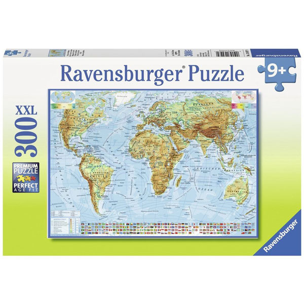 Ravensburger puzzle (slagalice) 300pcs Mapa sveta RA13097 - ODDO igračke
