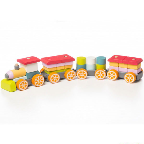 Cubika Drveni Veliki Voz (35 elemenata) 13319 - ODDO igračke