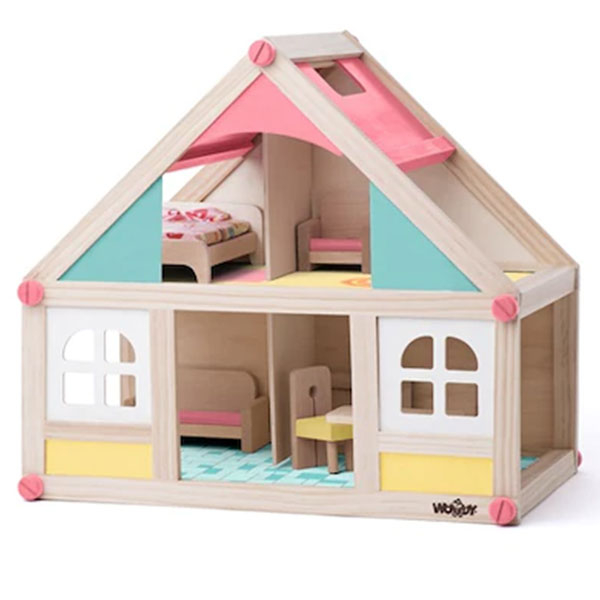 Kućica za lutke drvena sa dodacima Woody 91328 - ODDO igračke