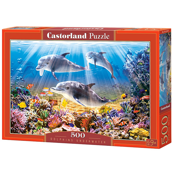 Castorland puzzla 500 Pcs Dolphins Underwater 52547 - ODDO igračke