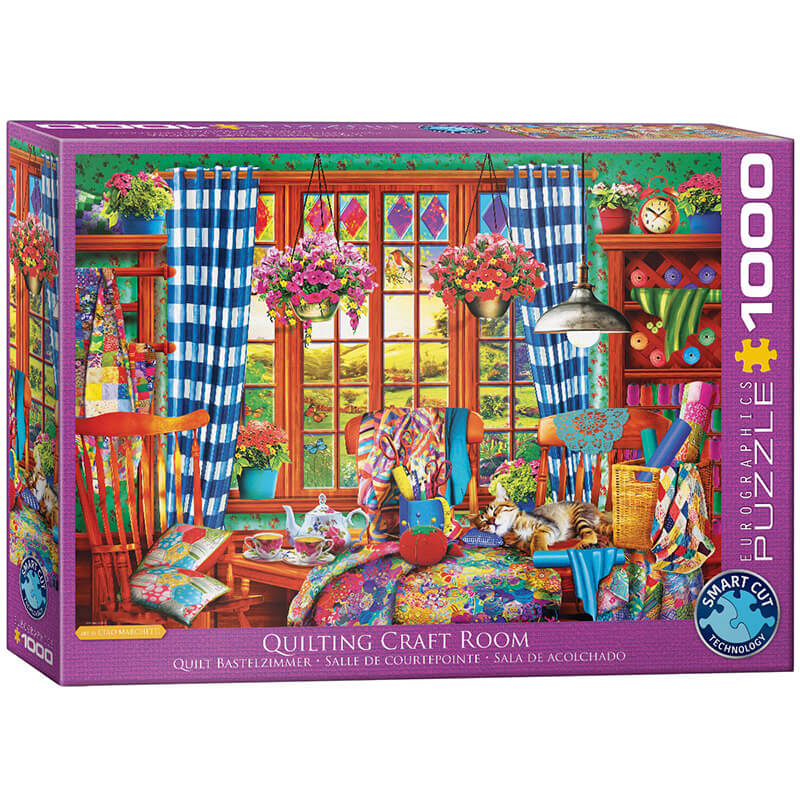 Eurographics Quilting Craft Room 1000-Pieces Puzzle 6000-5348 - ODDO igračke
