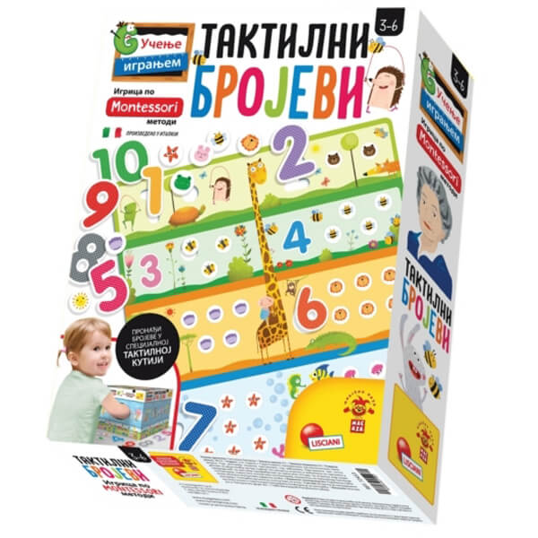 Lisciani Montessori SR Edukativna igra Taktilni Brojevi RS72453 - ODDO igračke