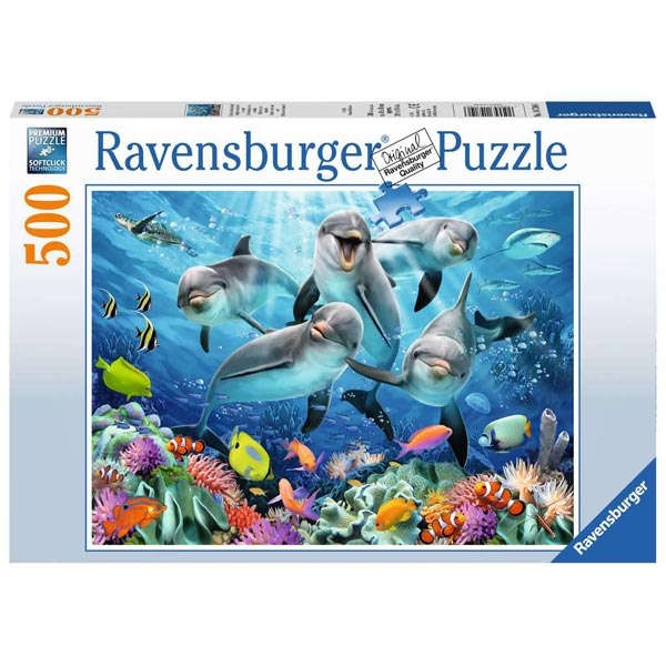 Ravensburger puzzle (slagalice) 500pcs Delfini RA14710 - ODDO igračke