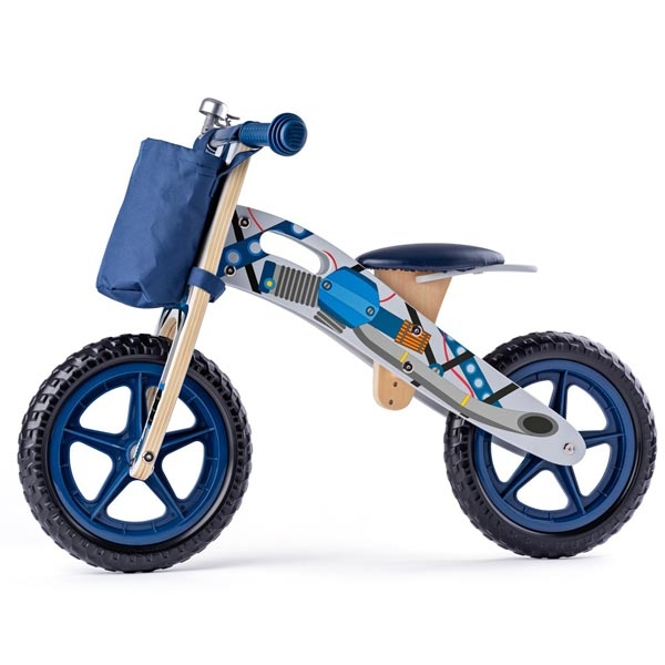 Drveni Balans Bicikl Bez Pedala Balance Bike Woody Plavi 93065 - ODDO igračke