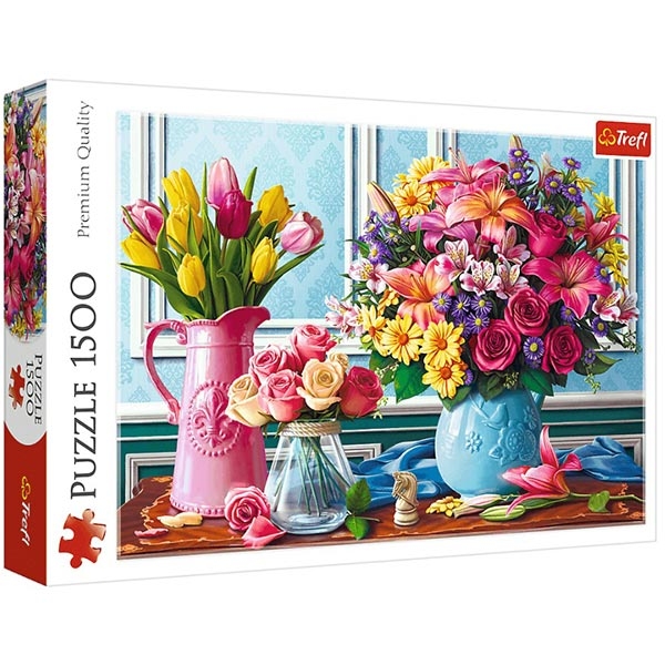 Trefl Puzzla 1500 pcs Flowers in vases 26157 - ODDO igračke