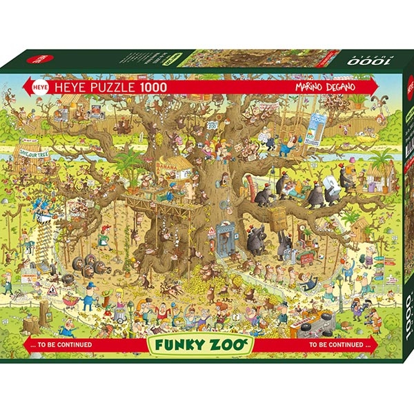 Heye puzzle 1000 pcs Degano Fanky Zoo Monkey House 29833 - ODDO igračke