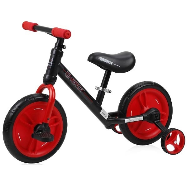 Balans Bicikl za decu Balance Bike energy 2 in 1 - BLACK&RED Lorelli Bertoni 10050480002 - ODDO igračke