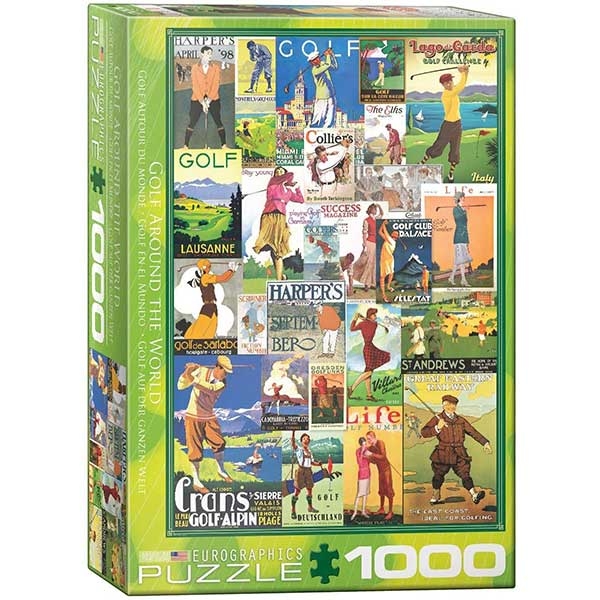Eurographics Golf Around the World 1000-Piece Puzzle 6000-0933 - ODDO igračke