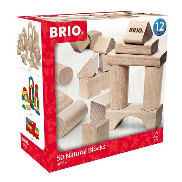 Set kocki  natural 50 komada Brio BR30113 - ODDO igračke