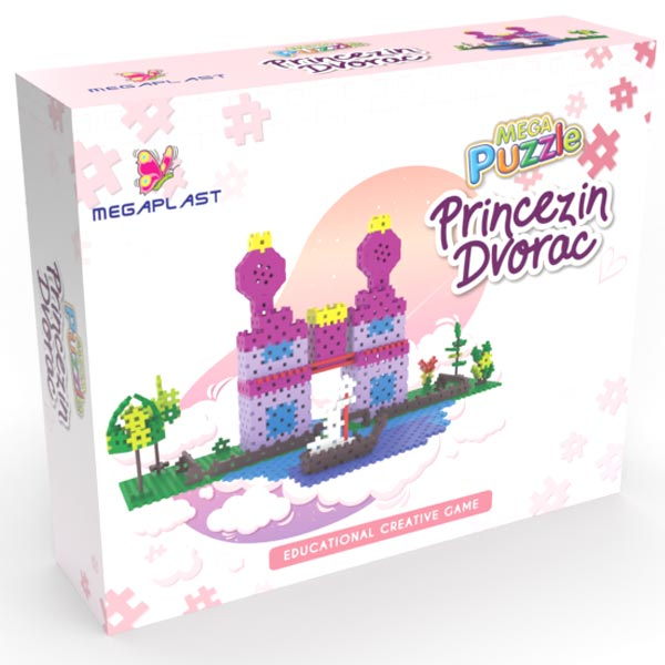 Mega puzzle princezin dvorac 951572 - ODDO igračke