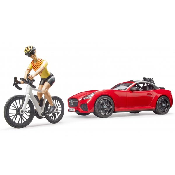 Auto Roadster sa biciklistom Bruder 034856 - ODDO igračke