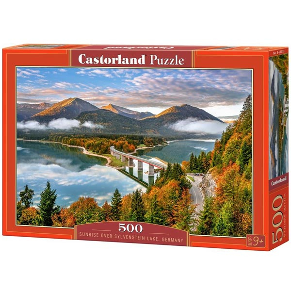 Castorland puzzla 500 Pcs Sunrise over the Sylvenstein lake, Germany 53353 - ODDO igračke