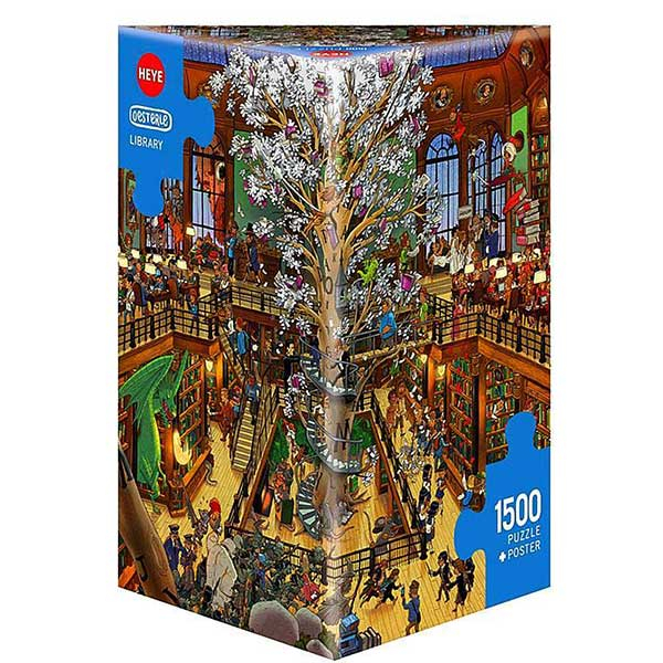 Heye puzzle 1500 pcs Library 29840 - ODDO igračke