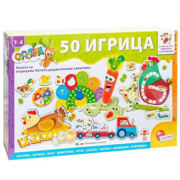 Carotina SR Edukativna igra 50 Edu Igara Lisciani RS76710 - ODDO igračke