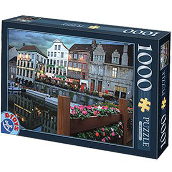 DToys puzzla 1000 pcs Night Landscapes Gent Belgium 07/64301-02 - ODDO igračke