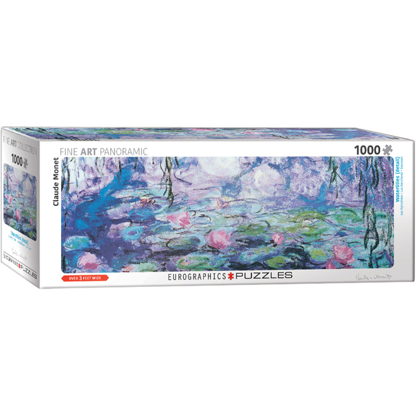 Eurographics Panoramic Fine Art Waterlilies by Claude Monet 1000-Piece Puzzle 6010-4366 - ODDO igračke