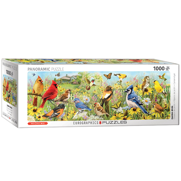 Eurographics Panoramic Garden Birds 1000-Piece Puzzle 6010-5338 - ODDO igračke