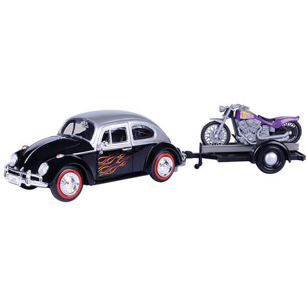 Metalni auto Motor Max 1:24 Volkswagen Motorible Trailer 25/79675 - ODDO igračke