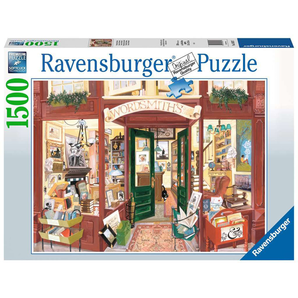 Ravensburger puzzle(slagalice) - 1500 pcs Wordsmiths Bookshop RA16821 - ODDO igračke