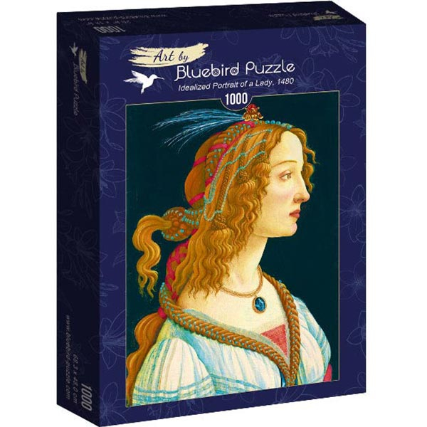 Bluebird puzzle 1000 pcs - Sandro Botticelli - Idealized Portrait of a Lady 60023 - ODDO igračke