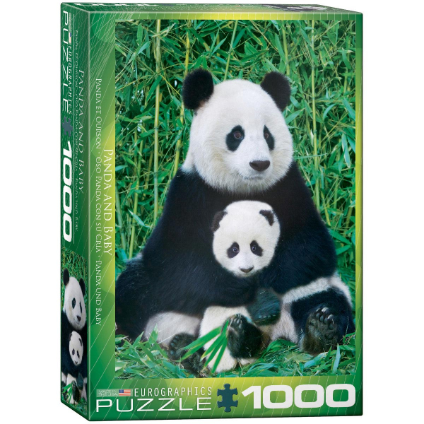 Eurographics Panda and Baby 1000-Piece Puzzle 6000-0173 - ODDO igračke