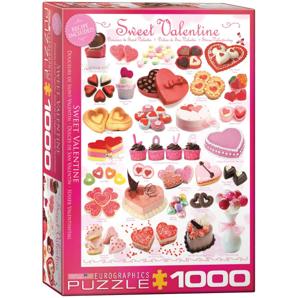 Eurographics Sweet Valentine 1000-Piece Puzzle 6000-0431 - ODDO igračke