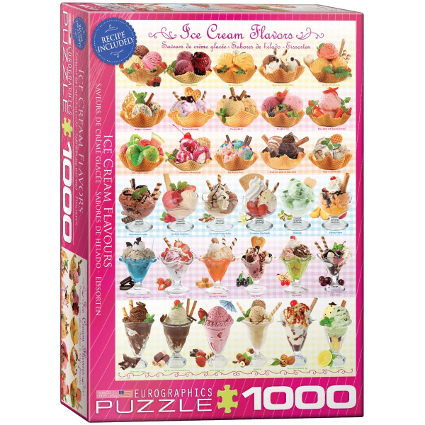 Eurographics Ice Cream Flavours 1000-Piece Puzzle 6000-0590 - ODDO igračke