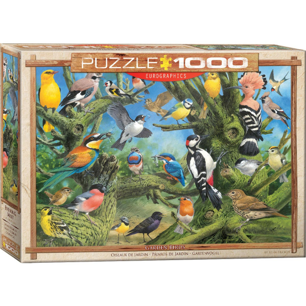 Eurographics Garden Birds by Joahn Franc 1000-Piece Puzzle 6000-0967 - ODDO igračke