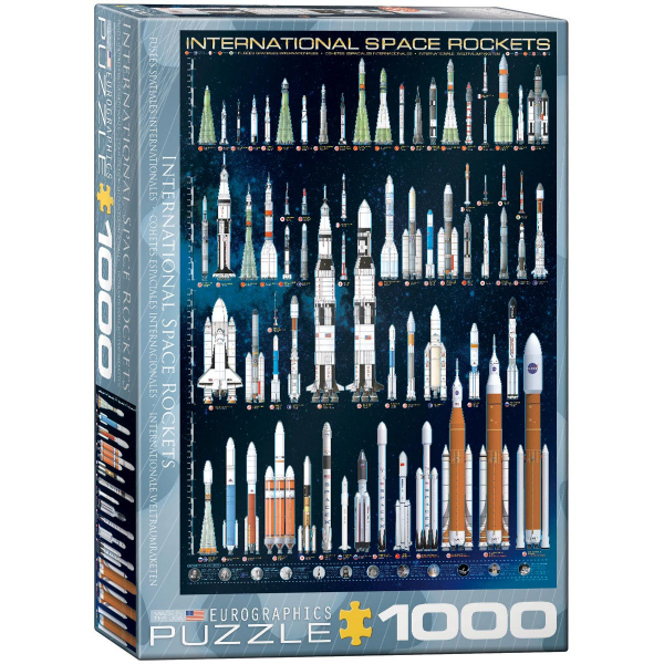 Eurographics International Space Rockets 1000-Piece Puzzle 6000-1015 - ODDO igračke