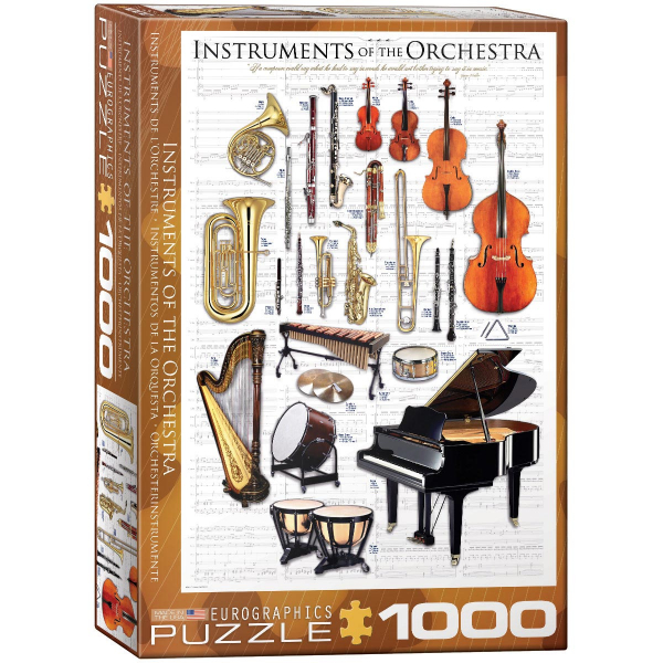 Eurographics Instruments of the Orchestra 1000-Piece Puzzle 6000-1410 - ODDO igračke