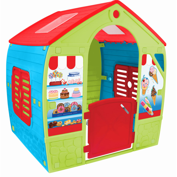 Baštenska plastična kućica za decu 102x88x108cm Mochtoys 04/12153 - ODDO igračke