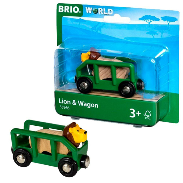 Brio - Lav i vagon Igračka za Decu BR33966 - ODDO igračke
