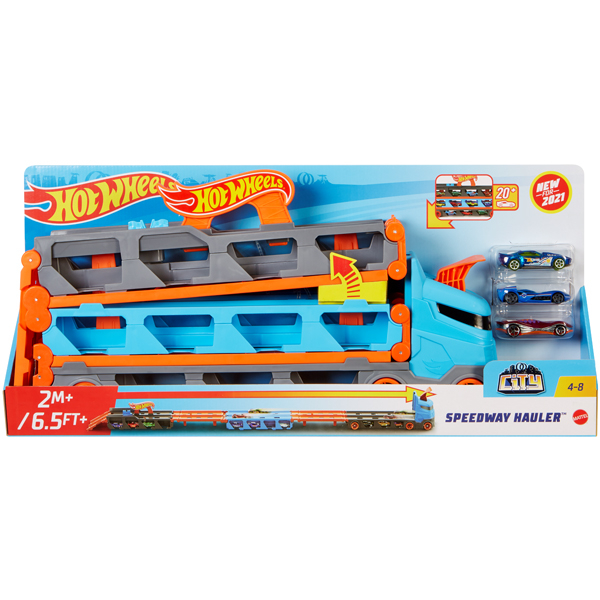 Mattel Hot Wheels Speedway Hauler Mega transporter Igračka za Decu GVG37 - ODDO igračke