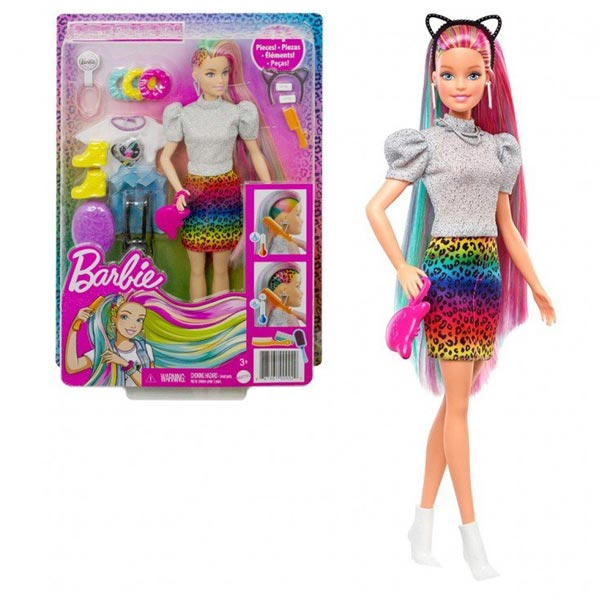 Barbie lutka Leopard Rainbow GRN81 - ODDO igračke