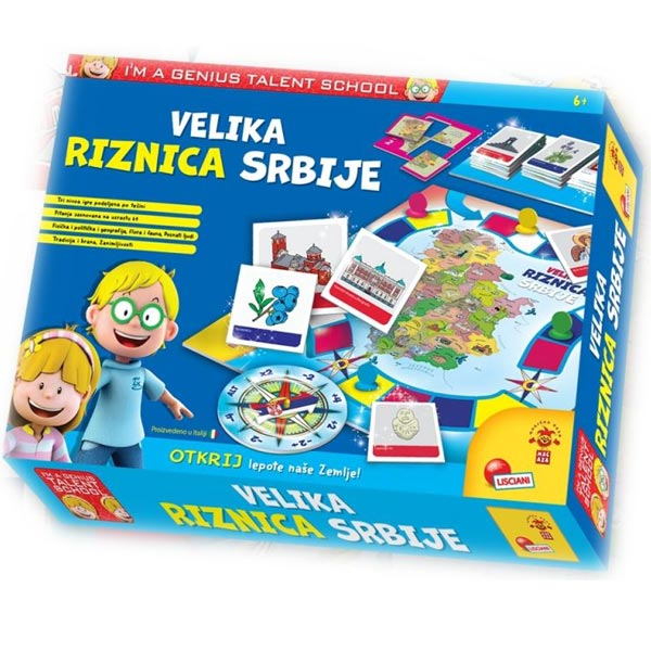 Lisciani Društvene igre Mali Genije SR Velika riznica Srbija RS56453 - ODDO igračke