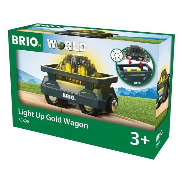 Brio - Svetleći vagon sa zlatom BR33896 - ODDO igračke