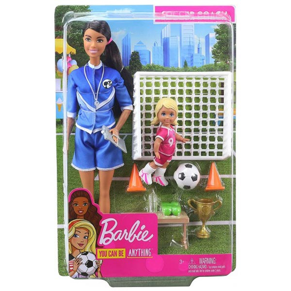 Barbie lutka Možeš Biti Bilo Šta Fudbalski Trener GJM71 - ODDO igračke