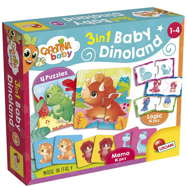 Carotina Edukativna slagalica Baby Dino 3D Lisciani 92529 - ODDO igračke