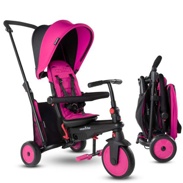 Tricikli za decu sa ručkom Smart Trike STR3 plus-pink 5021233 - ODDO igračke