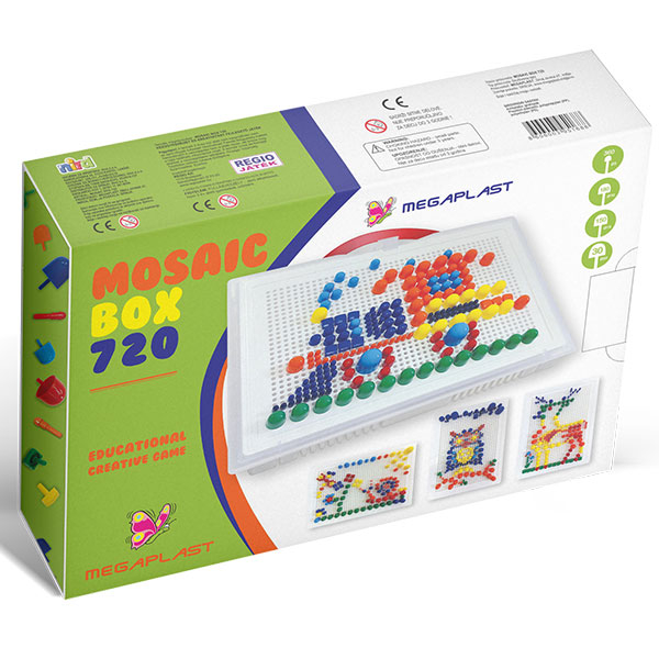 Megaplast Mozaik Box 720pcs 3951688 - ODDO igračke