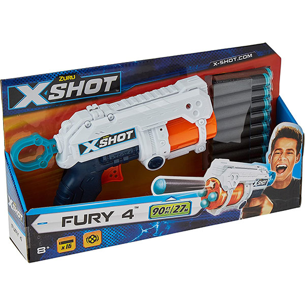 X Shot Excel Fury 4 Blaster ZU36377 - ODDO igračke