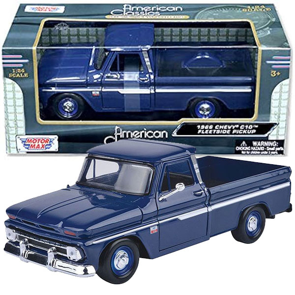 Metalni auto Motor Max 1:24 1966 Chevy C10 Fleetside Pickup Truck 25/73355AC - ODDO igračke