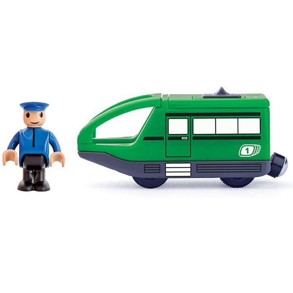 Moderna lokomitiva za elektricni voz zelene boje Woody 91907 - ODDO igračke