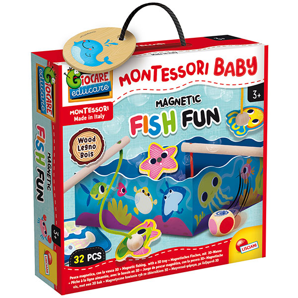 Montesori Edukativna kutija Fish Fun Lisciani 98354 - ODDO igračke