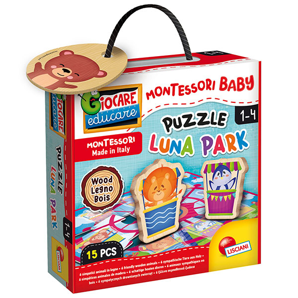 Montesori Edukativna kutija Puzzle Luna Park Lisciani 96855 - ODDO igračke