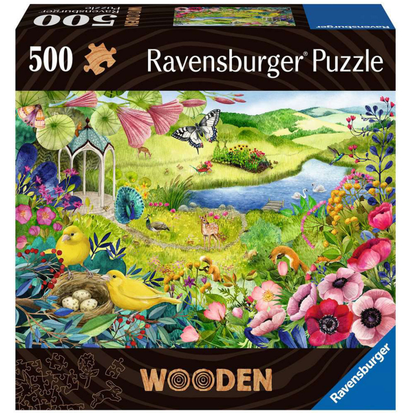 Ravensburger puzzle (slagalice) drvene - 500pcs Divlji vrt RA17513 - ODDO igračke